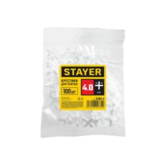 Крестики для кафеля Stayer 3380-4, 4 мм, 100 шт.