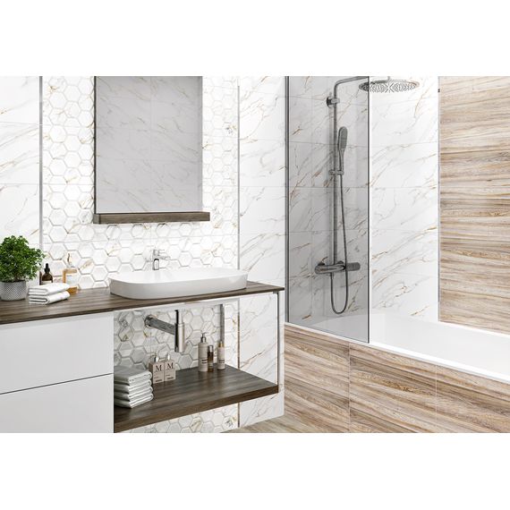 Плитка керамическая Alma Ceramica Дублин TWU09DBL004 белая 24,9×50 см, изображение 3