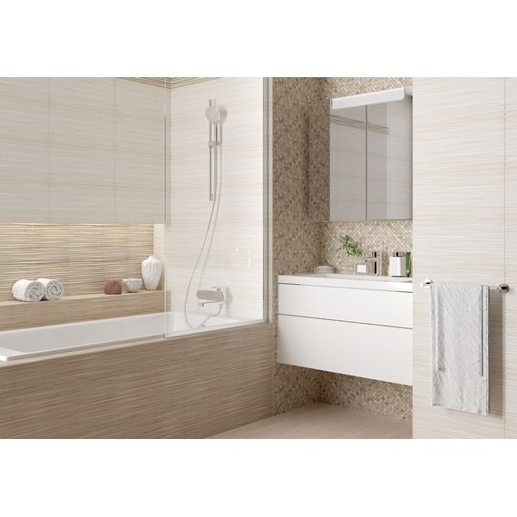 Декор Alma Ceramica Лоренс TWU09LRS47R коричневый 24,3×49,4 см, изображение 2