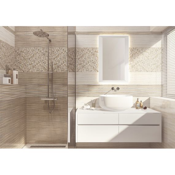 Плитка керамическая Alma Ceramica Лоренс TWU09LRS40R коричневая 24,3×49,4 см, изображение 3