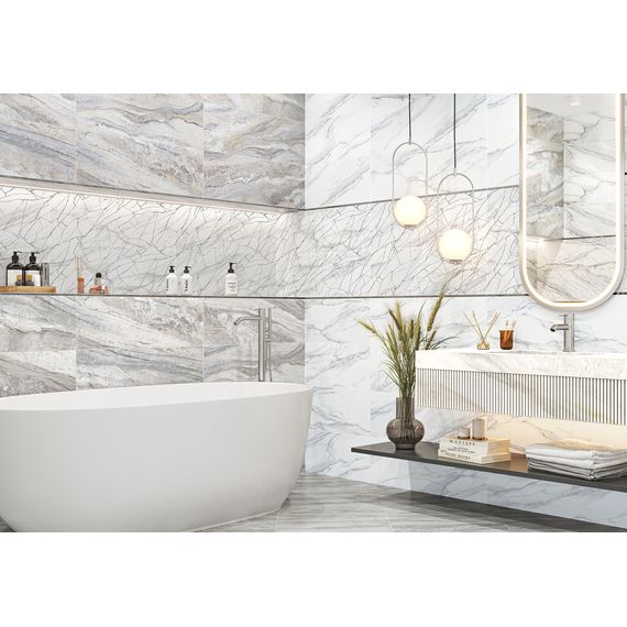 Декор Delacora Аликанте DW15ALC66R белый 24,6×74 см, изображение 2