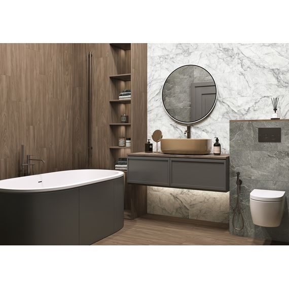Керамогранит Delacora Кростоун D30013M серый 30×60 см, изображение 2