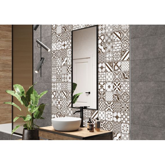 Плитка керамическая Alma Ceramica Бохо TWU2550BOH07 белая 24,9×50 см, изображение 4