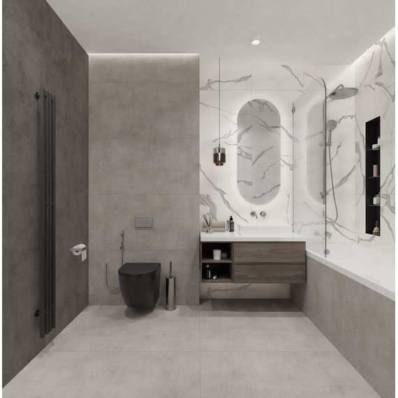 Бордюр Global Tile Листелло GTS12600CS серебристый 1,2×60 см, изображение 4