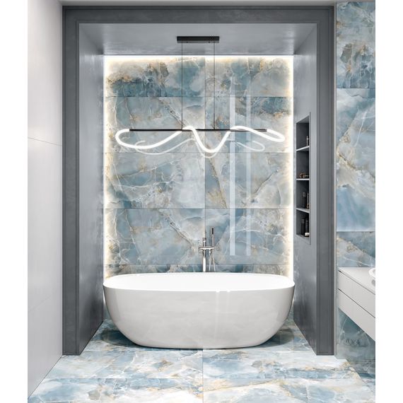 Керамогранит Global Tile Фаворито GT1206010712PR синий 60×120 см, изображение 2