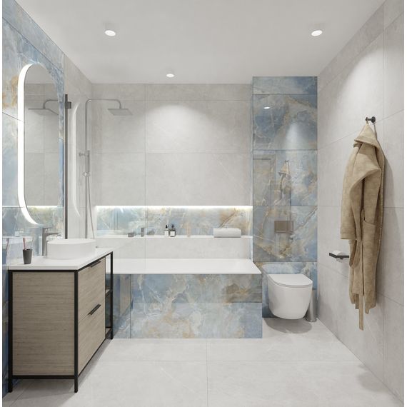 Керамогранит Global Tile Фаворито GT1206010703PR белый 60×120 см, изображение 6