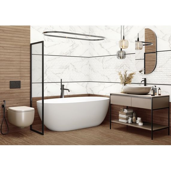 Плитка керамическая New Trend Аурея WT36AUU00 белая 30×60 см, изображение 2