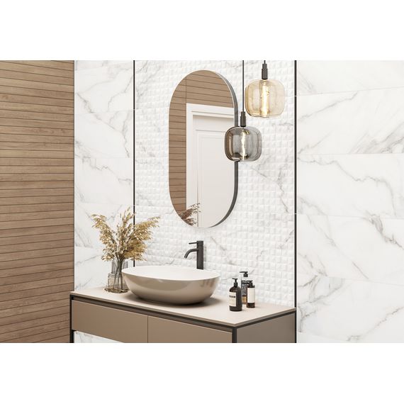 Плитка керамическая New Trend Аурея Рельеф WT36AUU15 белая 30×60 см, изображение 3