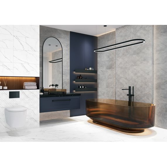 Декор New Trend Лимс Ромб Светлый DW36LMM00 белый 30×60 см, изображение 2