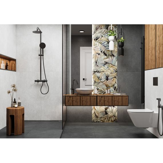 Керамогранит Alma Ceramica Бетон Про GFU60120BTP04R кремовый 60×120 см, изображение 2