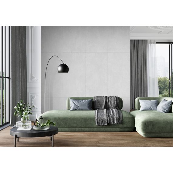 Керамогранит Alma Ceramica Бетон Про GFU60120BTP04R кремовый 60×120 см, изображение 4