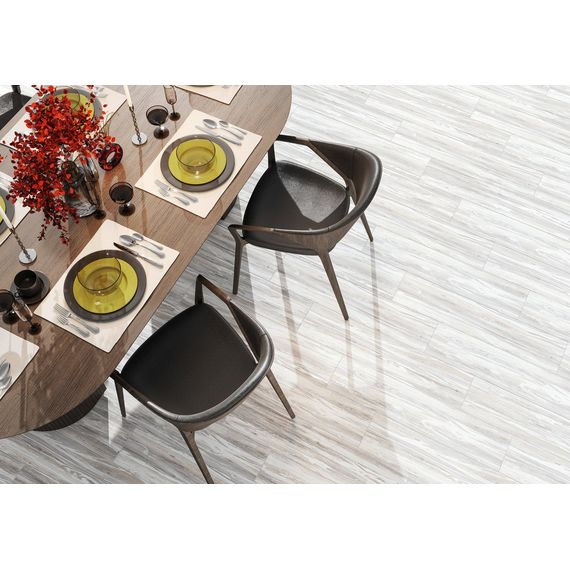 Керамогранит Alma Ceramica Альпина GFA92ALP04R бежевый 20×90 см, изображение 2