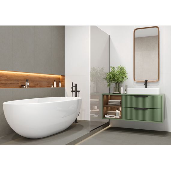 Керамогранит Alma Ceramica Бонд GFU60120BND70R светло-серый 60×120 см, изображение 2
