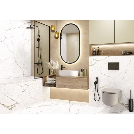 Керамогранит Alma Ceramica Рок Лайн GFU60120RKL27R коричневый 60×120 см, изображение 2