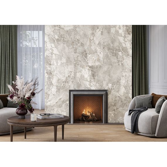 Керамогранит Alma Ceramica Рок Лайн GFU60120RKL70R серый 60×120 см, изображение 5
