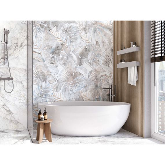 Керамогранит Delacora Багамы Каррара D120242M серый 60×120 см, изображение 5