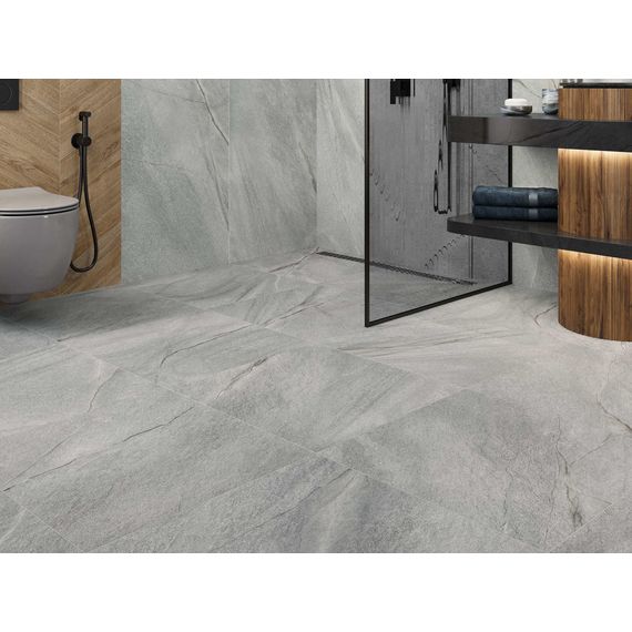 Керамогранит Delacora Фантом Светлый D60253M светло-серый 60×60 см, изображение 3