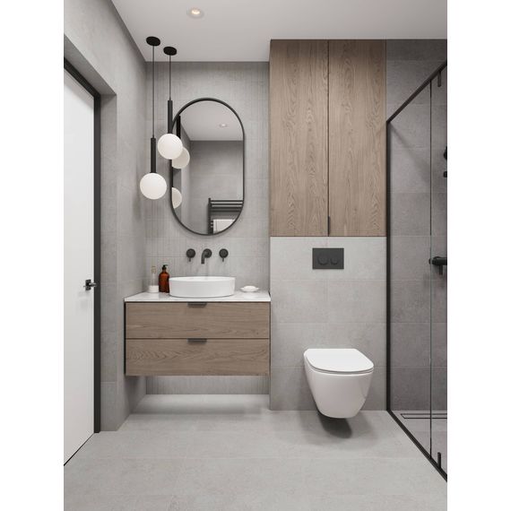 Керамогранит LB Ceramics Трэверс 6260-0191 светло-серый 30×60 см, изображение 6