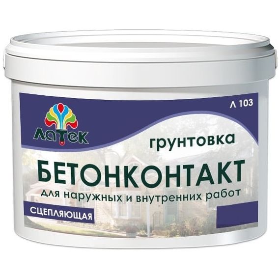 Бетоноконтакт (грунтовка) Латек сцепляющий, 6 кг