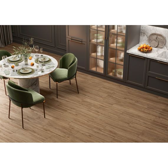 Керамогранит Alma Ceramica Грандвуд GFA2090GRW40R коричневый 20×90 см, изображение 2