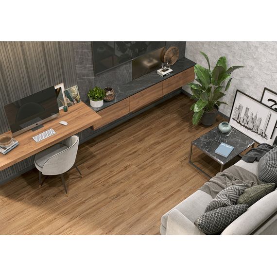 Керамогранит Alma Ceramica Грандвуд GFA2090GRW44R темно-коричневый 20×90 см, изображение 3