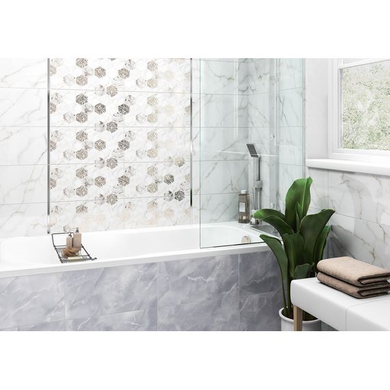 Плитка керамическая Alma Ceramica Гриджио TWU09GRG717 серая 24,9×50 см, изображение 2