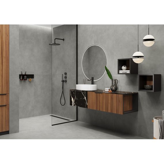 Керамогранит Alma Ceramica Мурал GFU60120MUR47R графитовый 60×120 см, изображение 4
