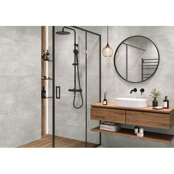 Керамогранит Alma Ceramica Юнико GFU6060UNK07R серый 60×60 см, изображение 2