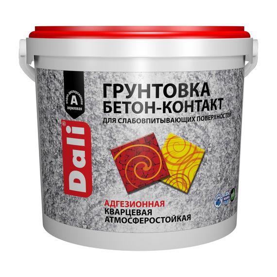 Бетоноконтакт (грунтовка) DALI адгезионный, 6 кг