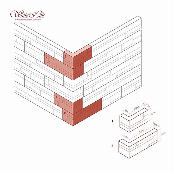 Облицовочный камень White Hills Кросс Фелл 100-20, углы, изображение 2